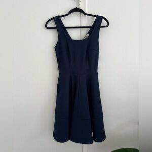 navy skater dress